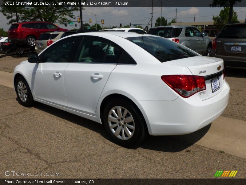 Summit White / Jet Black/Medium Titanium 2011 Chevrolet Cruze LS
