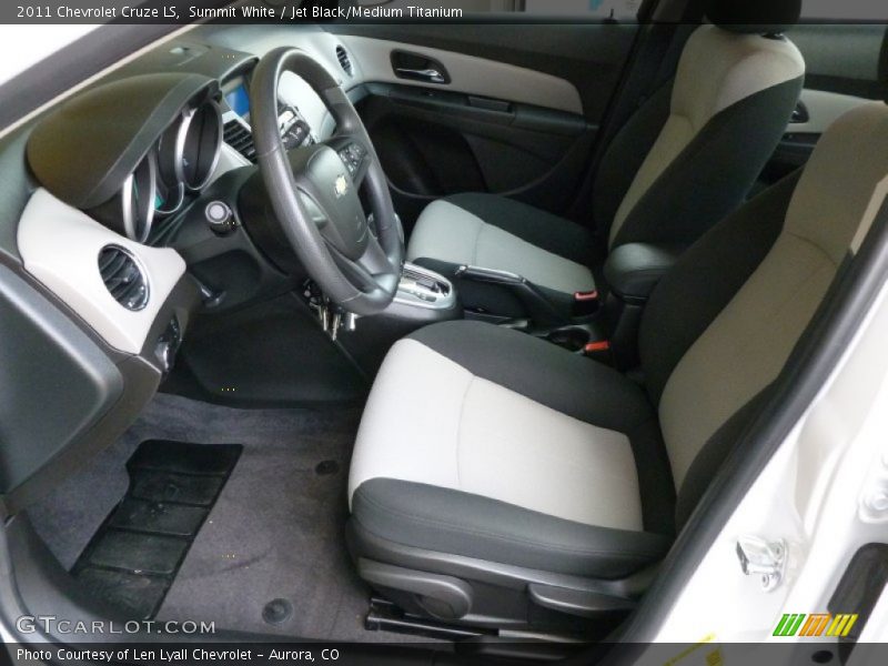 Summit White / Jet Black/Medium Titanium 2011 Chevrolet Cruze LS