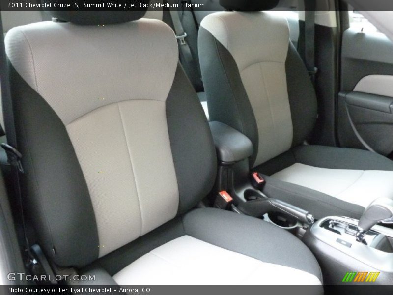 Summit White / Jet Black/Medium Titanium 2011 Chevrolet Cruze LS