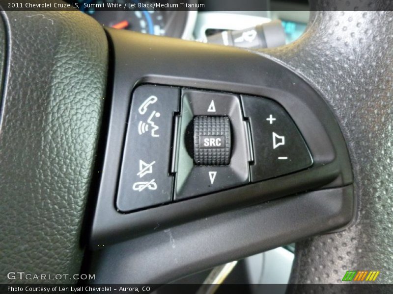 Summit White / Jet Black/Medium Titanium 2011 Chevrolet Cruze LS