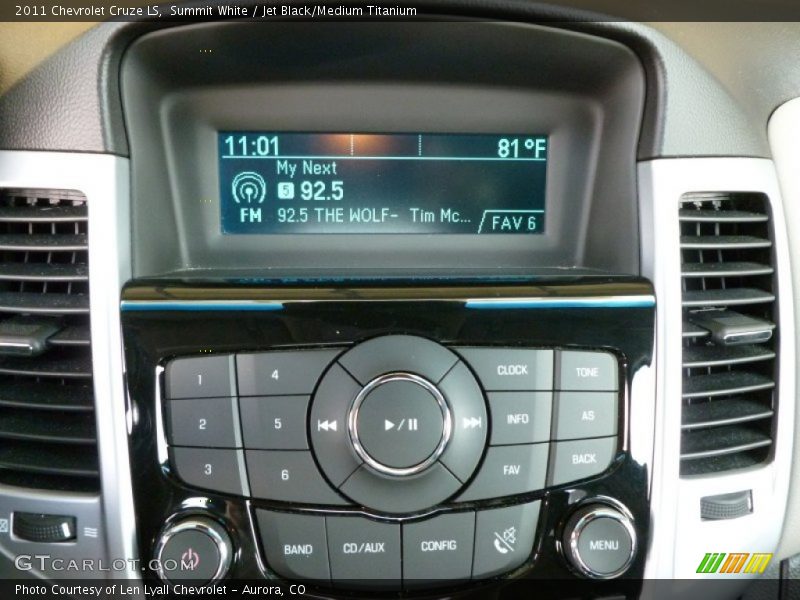 Summit White / Jet Black/Medium Titanium 2011 Chevrolet Cruze LS
