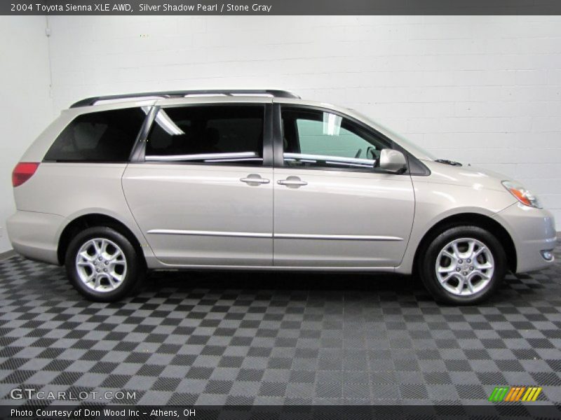 Silver Shadow Pearl / Stone Gray 2004 Toyota Sienna XLE AWD