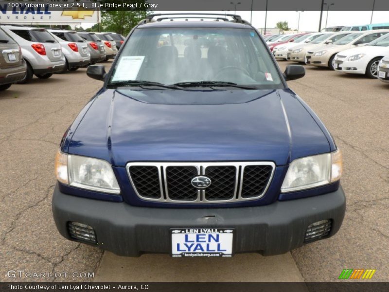 Blue Ridge Pearl / Gray 2001 Subaru Forester 2.5 L