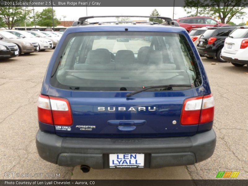 Blue Ridge Pearl / Gray 2001 Subaru Forester 2.5 L