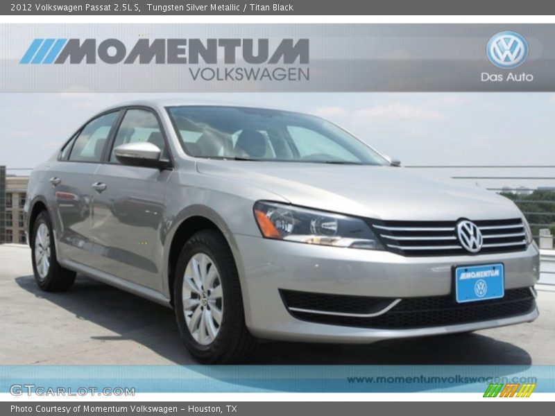 Tungsten Silver Metallic / Titan Black 2012 Volkswagen Passat 2.5L S
