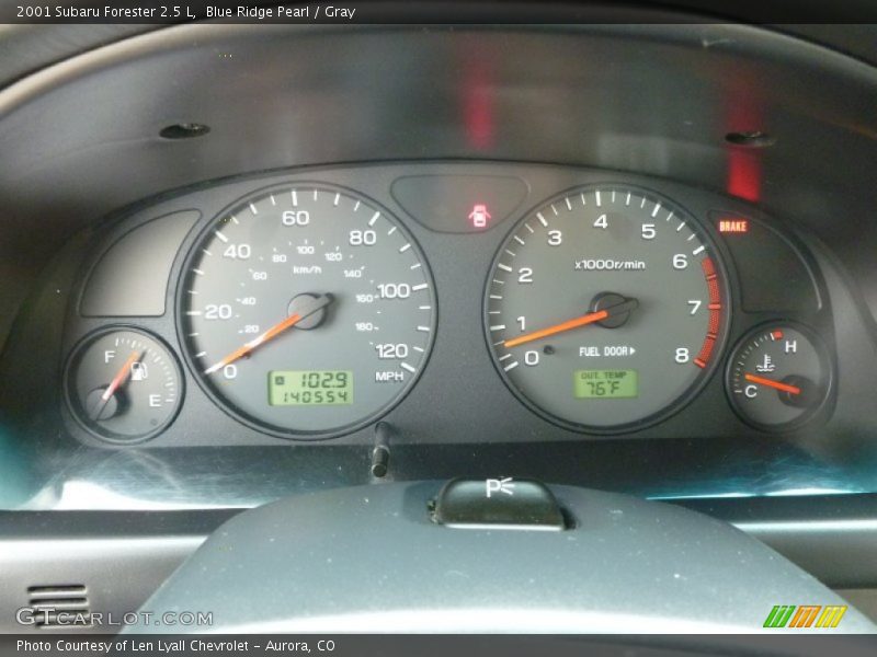 Blue Ridge Pearl / Gray 2001 Subaru Forester 2.5 L
