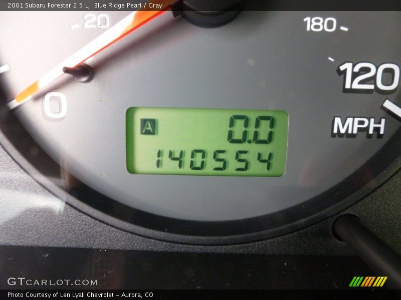 Blue Ridge Pearl / Gray 2001 Subaru Forester 2.5 L