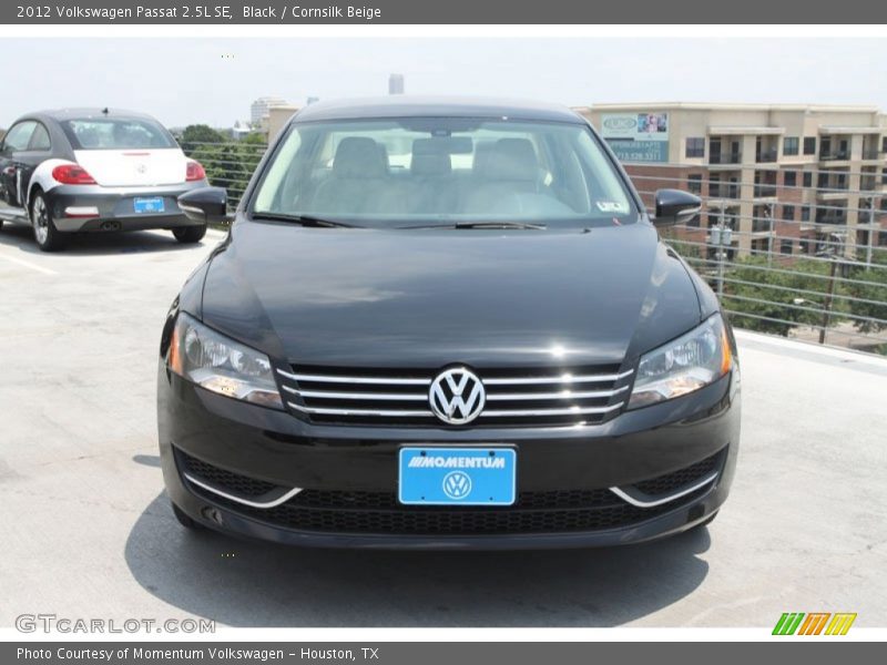 Black / Cornsilk Beige 2012 Volkswagen Passat 2.5L SE