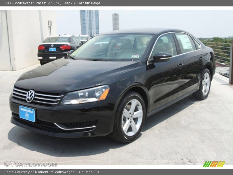 Black / Cornsilk Beige 2012 Volkswagen Passat 2.5L SE