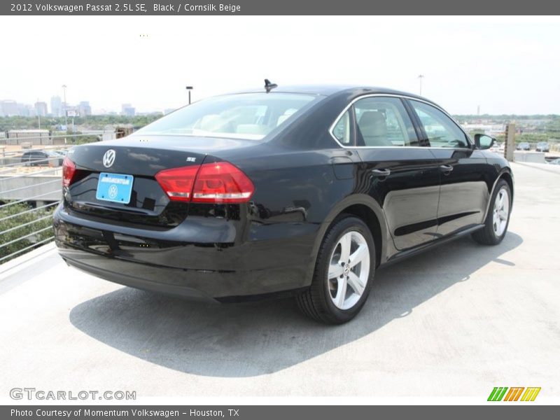 Black / Cornsilk Beige 2012 Volkswagen Passat 2.5L SE