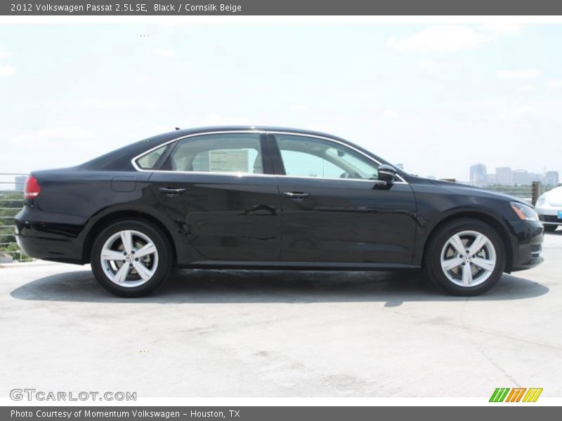 Black / Cornsilk Beige 2012 Volkswagen Passat 2.5L SE
