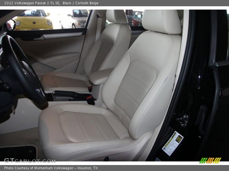 Black / Cornsilk Beige 2012 Volkswagen Passat 2.5L SE