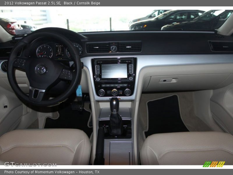Black / Cornsilk Beige 2012 Volkswagen Passat 2.5L SE