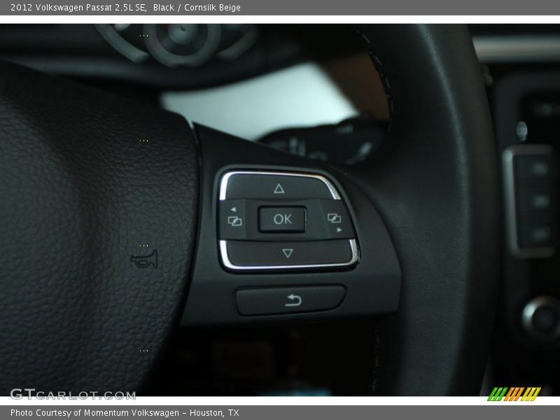 Black / Cornsilk Beige 2012 Volkswagen Passat 2.5L SE
