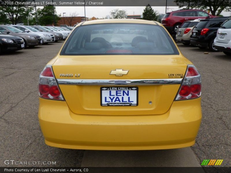Summer Yellow / Charcoal 2008 Chevrolet Aveo LT Sedan