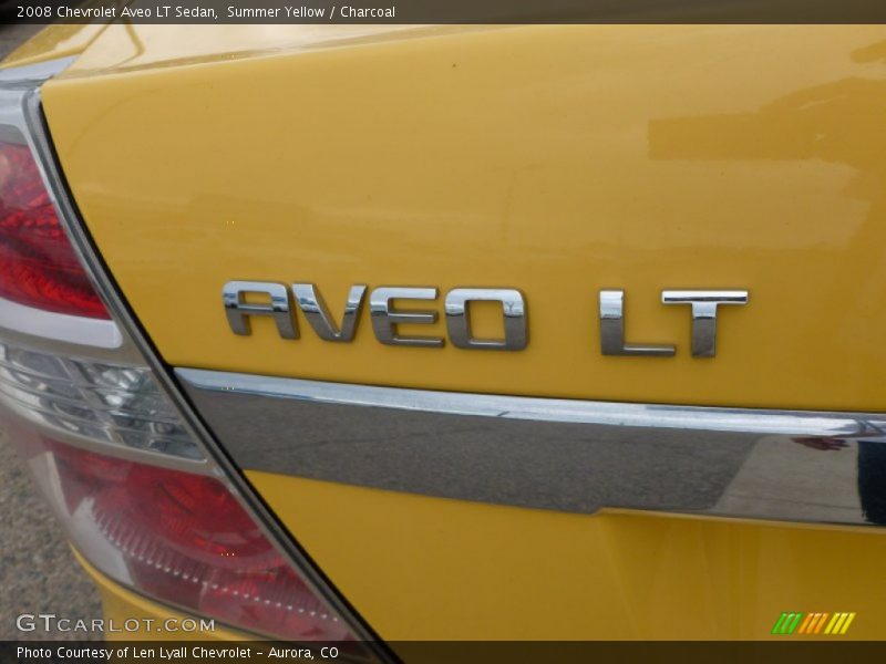 Summer Yellow / Charcoal 2008 Chevrolet Aveo LT Sedan