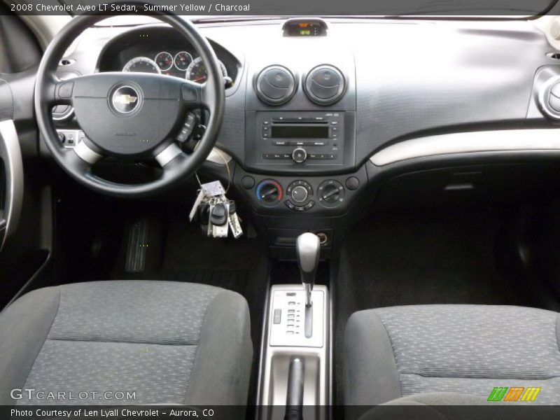 Summer Yellow / Charcoal 2008 Chevrolet Aveo LT Sedan