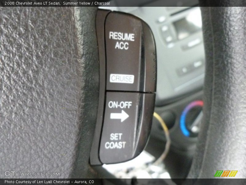 Summer Yellow / Charcoal 2008 Chevrolet Aveo LT Sedan