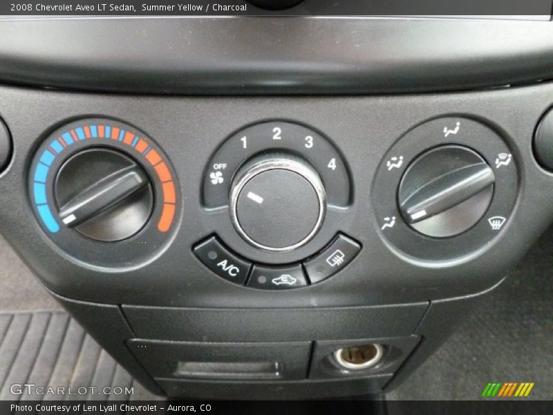 Summer Yellow / Charcoal 2008 Chevrolet Aveo LT Sedan