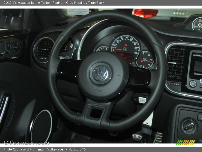 Platinum Gray Metallic / Titan Black 2012 Volkswagen Beetle Turbo