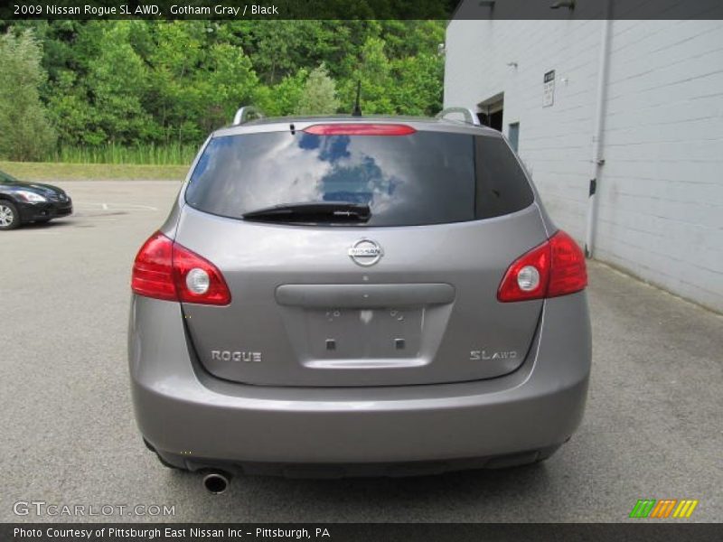 Gotham Gray / Black 2009 Nissan Rogue SL AWD