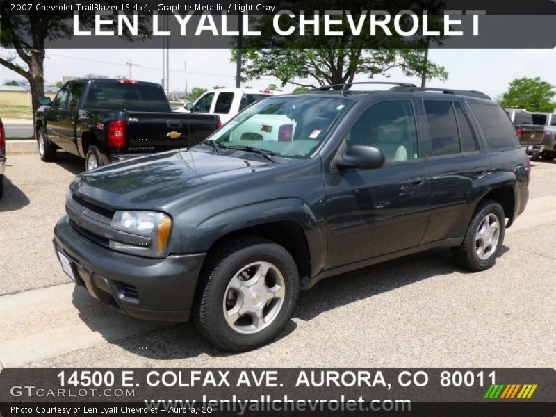 Graphite Metallic / Light Gray 2007 Chevrolet TrailBlazer LS 4x4