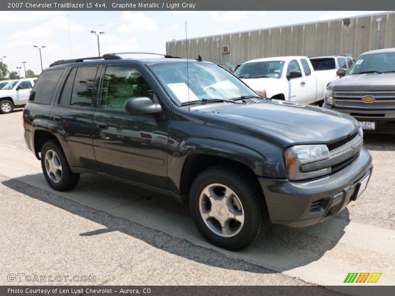 Graphite Metallic / Light Gray 2007 Chevrolet TrailBlazer LS 4x4