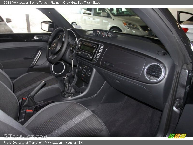 Platinum Gray Metallic / Titan Black 2012 Volkswagen Beetle Turbo