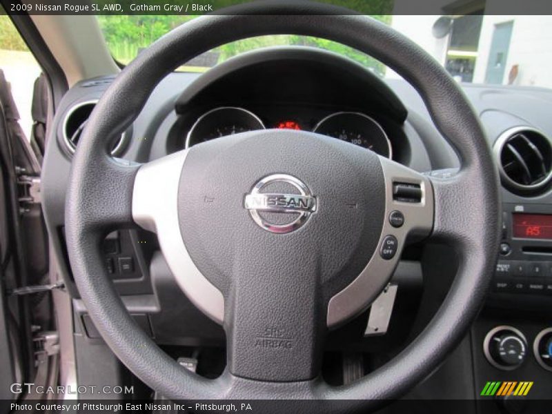 Gotham Gray / Black 2009 Nissan Rogue SL AWD
