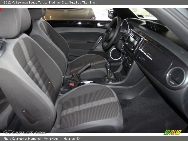 Platinum Gray Metallic / Titan Black 2012 Volkswagen Beetle Turbo