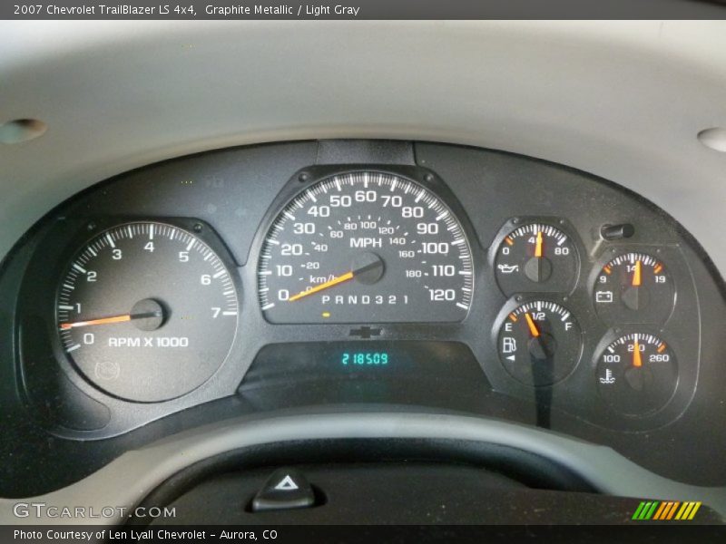 Graphite Metallic / Light Gray 2007 Chevrolet TrailBlazer LS 4x4