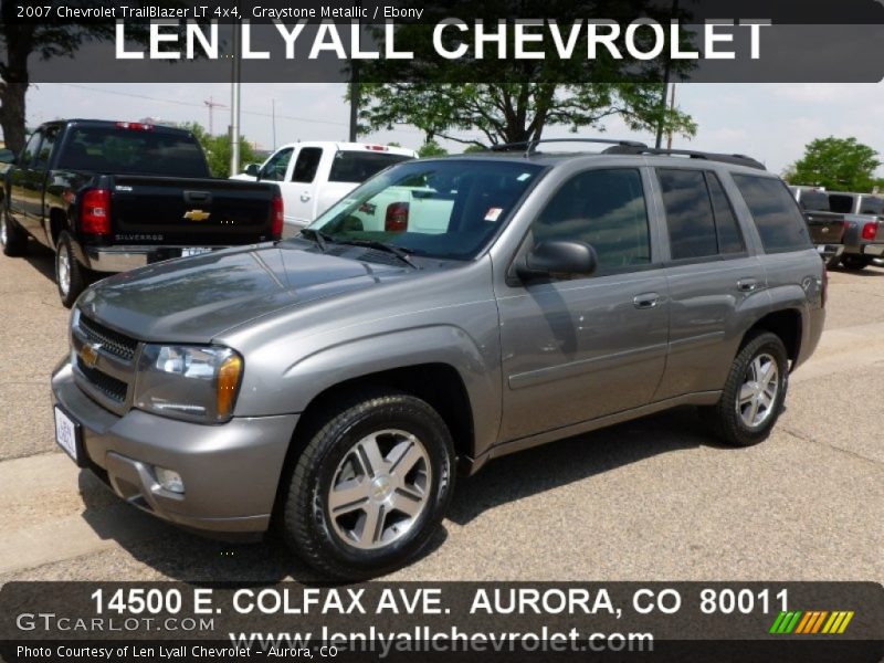 Graystone Metallic / Ebony 2007 Chevrolet TrailBlazer LT 4x4