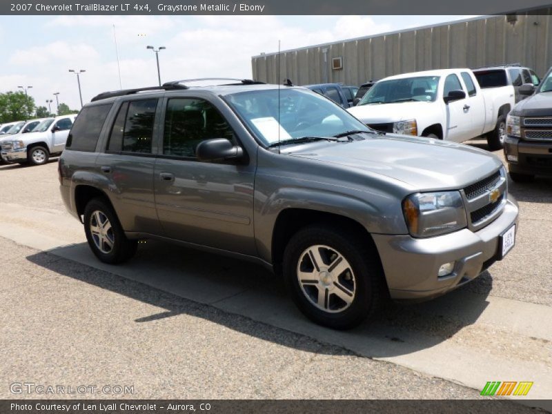 Graystone Metallic / Ebony 2007 Chevrolet TrailBlazer LT 4x4