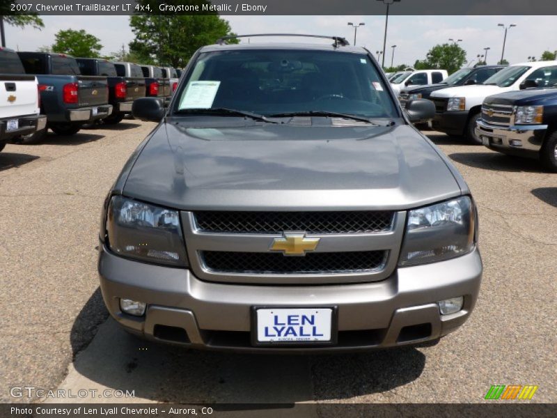 Graystone Metallic / Ebony 2007 Chevrolet TrailBlazer LT 4x4