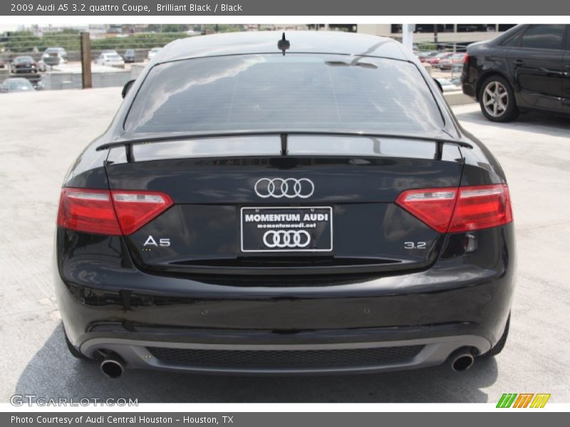 Brilliant Black / Black 2009 Audi A5 3.2 quattro Coupe