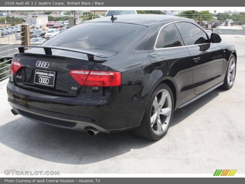 Brilliant Black / Black 2009 Audi A5 3.2 quattro Coupe