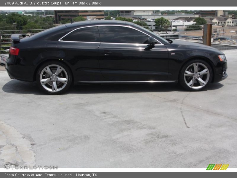 Brilliant Black / Black 2009 Audi A5 3.2 quattro Coupe