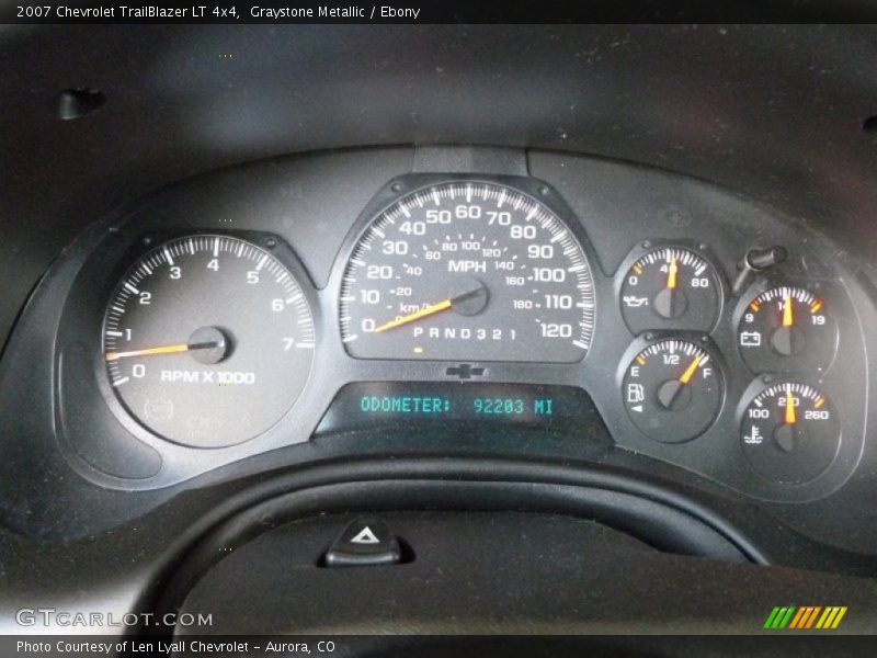 Graystone Metallic / Ebony 2007 Chevrolet TrailBlazer LT 4x4
