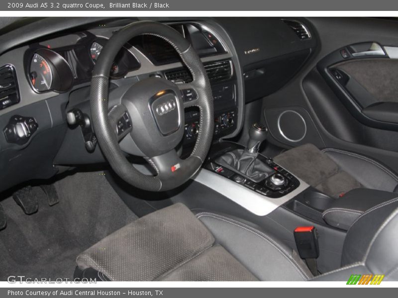 Brilliant Black / Black 2009 Audi A5 3.2 quattro Coupe