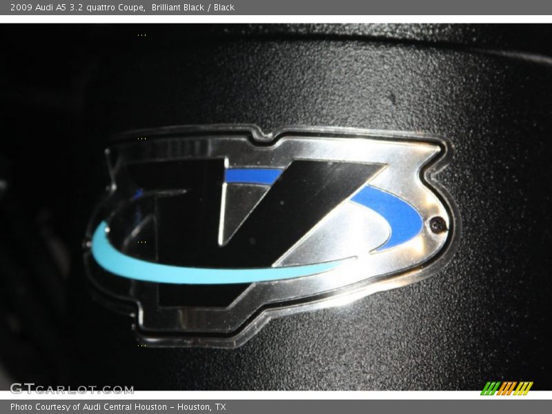 Brilliant Black / Black 2009 Audi A5 3.2 quattro Coupe