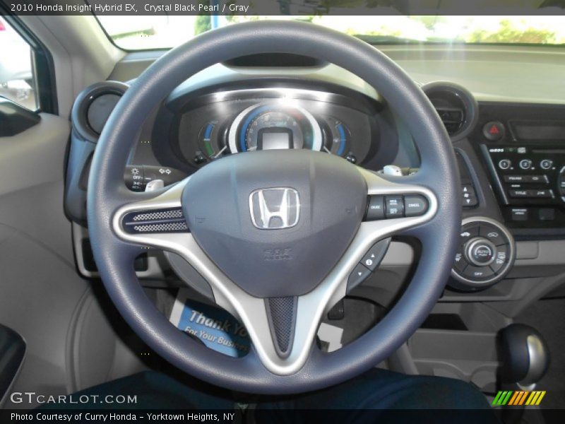 Crystal Black Pearl / Gray 2010 Honda Insight Hybrid EX