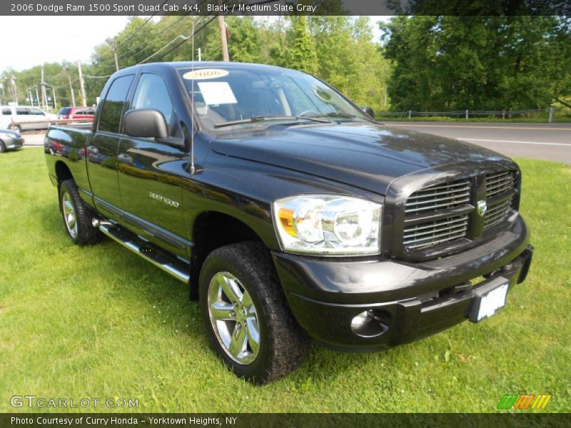 Black / Medium Slate Gray 2006 Dodge Ram 1500 Sport Quad Cab 4x4