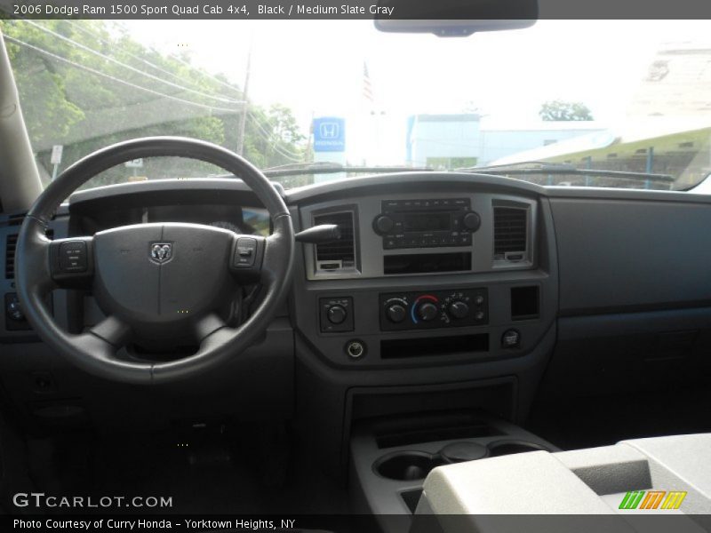 Black / Medium Slate Gray 2006 Dodge Ram 1500 Sport Quad Cab 4x4