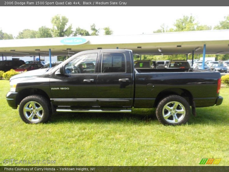 Black / Medium Slate Gray 2006 Dodge Ram 1500 Sport Quad Cab 4x4