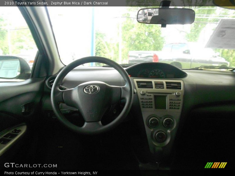 Zephyr Blue Mica / Dark Charcoal 2010 Toyota Yaris Sedan