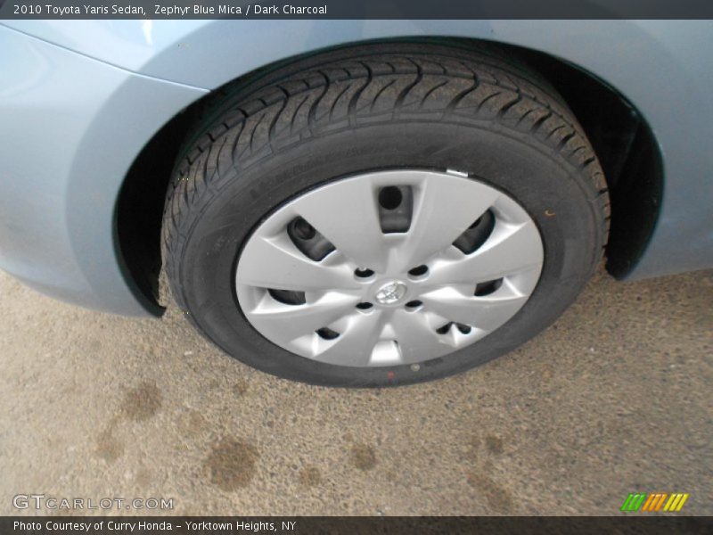 Zephyr Blue Mica / Dark Charcoal 2010 Toyota Yaris Sedan