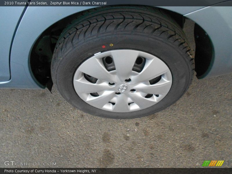 Zephyr Blue Mica / Dark Charcoal 2010 Toyota Yaris Sedan