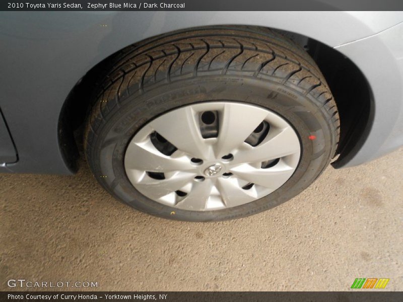 Zephyr Blue Mica / Dark Charcoal 2010 Toyota Yaris Sedan