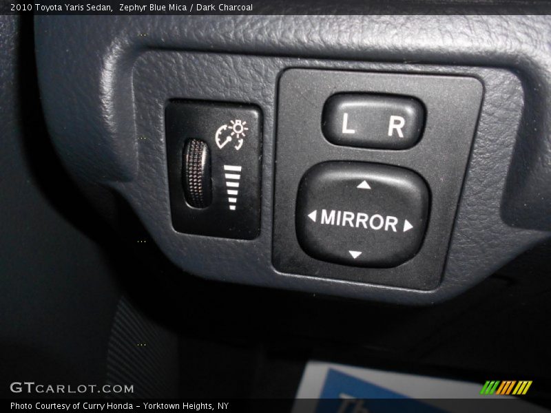 Zephyr Blue Mica / Dark Charcoal 2010 Toyota Yaris Sedan