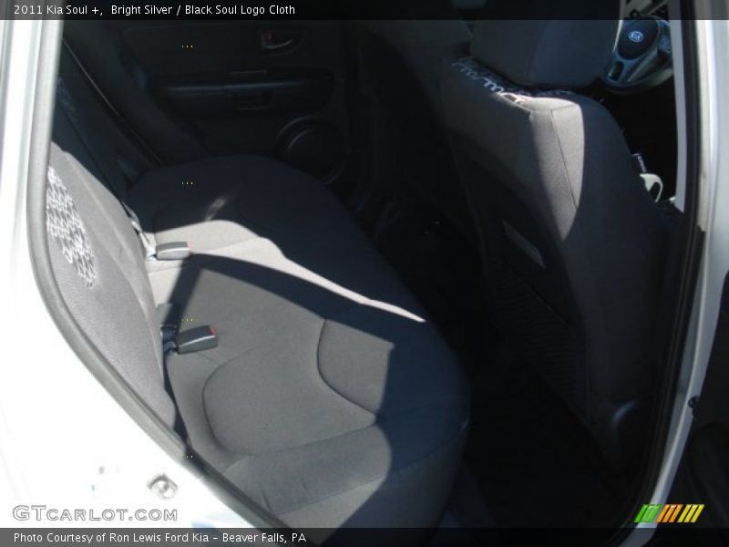 Bright Silver / Black Soul Logo Cloth 2011 Kia Soul +